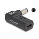 Delock Laptop töltőkábel adapter USB Type-C  anya - 5,5 x 2,1 mm apa 90  fokban hajlított (60010)