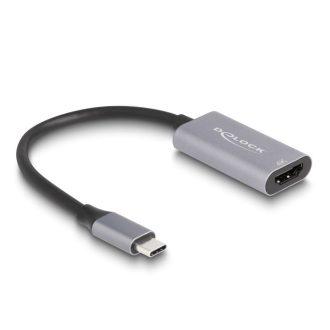   Delock Adapter USB Type-C  apa - HDMI anya (DP Alt Mód) 4K 60 Hz HDR és HDCP kiegészítéssel (60020)
