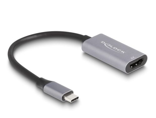 Delock Adapter USB Type-C  apa - HDMI anya (DP Alt Mód) 4K 60 Hz HDR és HDCP kiegészítéssel