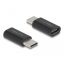 Delock Adapter SuperSpeed USB 10 Gb/s (USB 3.2 Gen 2) USB Type-C dugasz-alj portkímélővel fekete (60034)