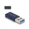 Delock USB 10 Gbps adapter A-típusú USB apa - USB Type-C  aktív anya kék (60049)