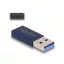 Delock USB 10 Gbps adapter A-típusú USB apa - USB Type-C  aktív anya kék (60049)