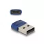 Delock USB 2.0 adapter A-típusú USB apa - USB Type-C  anya kék (60051)