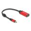 Delock USB Type-C  - HDMI adapter (DP Alt Mode) 8K 60 Hz-hez HDR funkcióval piros (60053)