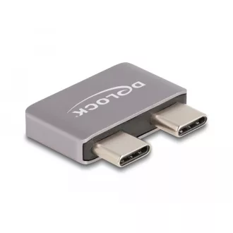   Delock USB Type-C  adapter USB 40 Gbps 2 x apa   2 x anya port védővel fém (60055)