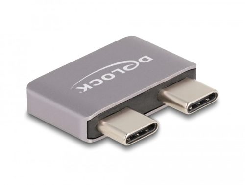 Delock USB Type-C  adapter USB 40 Gbps 2 x apa   2 x anya port védővel fém