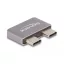 Delock USB Type-C  adapter USB 40 Gbps 2 x apa   2 x anya port védővel fém (60055)