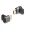 Delock USB Adapter 40 Gbps USB Type-C  PD 3.0 100 W csatlakozódugóval - csatlakozóhüvellyel, ívelt 8K 60 Hz fém kompakt (60059)