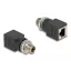 Delock M12 adapter X-kódolt 8 tűs apa - RJ45 anya egyenes (60065)