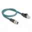 Delock M12 adapter kábel X-kódolt 8 tűs apa - RJ45 apa 50 cm (60077)