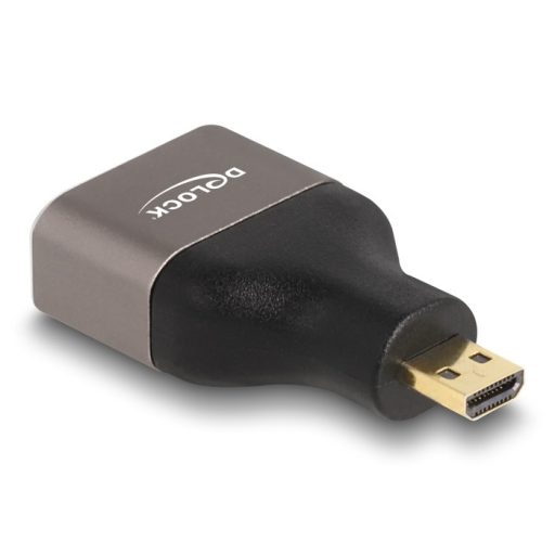 Delock HDMI adapter Micro-D apa - A anya 8K 60 Hz szürke fém (60079)