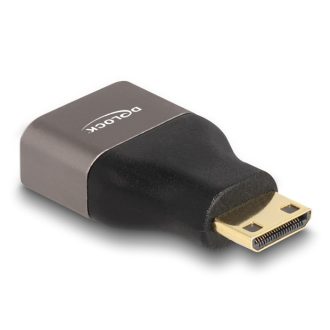   Delock HDMI adapter Mini-C apa - A anya 8K 60 Hz szürke fém (60080)