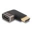 Delock HDMI adapter apa - anya 90  balra hajlítva 8K 60 Hz szürke fém (60082)