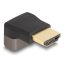 Delock HDMI adapter apa - anya 90  felfelé néző csatlakozódugóval 8K 60 Hz szürke fém (60083)