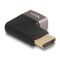 Delock HDMI adapter apa - anya 90  jobbra hajlítva 8K 60 Hz szürke fém (60084)