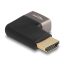 Delock HDMI adapter apa - anya 90  jobbra hajlítva 8K 60 Hz szürke fém (60084)