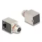 Delock M12 adapter X-kódú 8 tűs anya - RJ45 anya Cat.6A STP borított 90 -ban hajlított (60088)