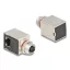 Delock M12 adapter X-kódú 8 tűs anya - RJ45 anya Cat.6A STP borított 90 -ban hajlított (60088)