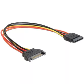   Delock SATA 15 Pin apa > SATA 15 Pin anya hosszabbító tápkábel, 30 cm (60131)