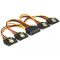 Delock 15 pin-es SATA kábel bemeneti > 15 pin-es SATA tápcsatlakozó kimeneti 4 x egyenes 15 cm (60156)