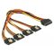 Delock 15 pin-es SATA kábel > 15 pin-es SATA tápcsatlakozó kimeneti 4 x egyenes 30 cm (60157)
