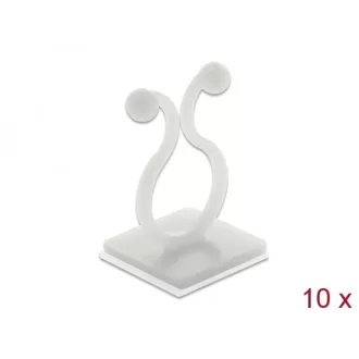   Delock Természetes kábel kötegelő öntapadó alappal 10 db (60175)