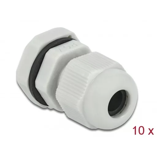 Delock PG7 tömszelence 10 db. szürke (60193)
