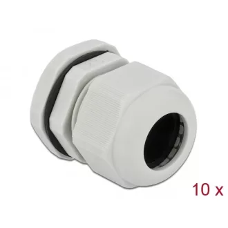 Delock PG21 tömszelence 10 db. szürke (60223)