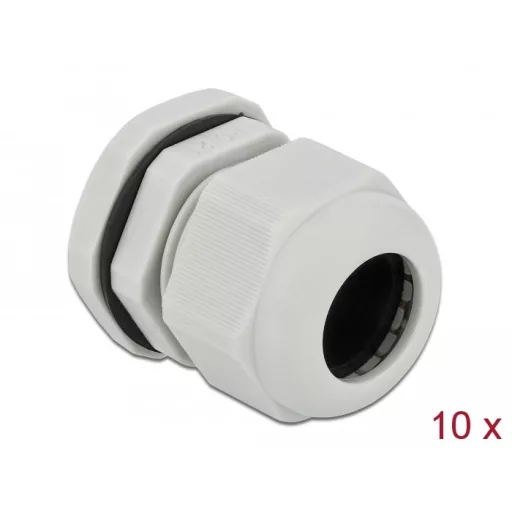Delock PG21 tömszelence 10 db. szürke (60223)