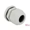 Delock PG21 tömszelence 10 db. szürke (60223)