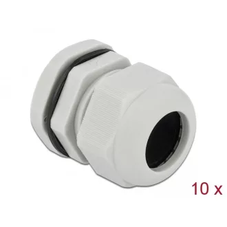 Delock PG25 tömszelence 10 db. szürke (60225)