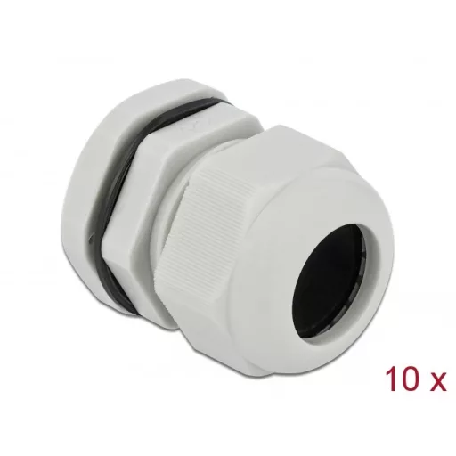 Delock PG25 tömszelence 10 db. szürke (60225)