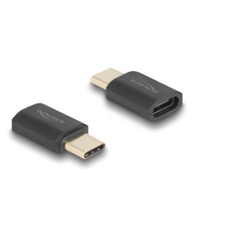   Delock USB Adapter 40 Gbps USB Type-C  PD 3.1 240 W csatlakozódugóval - csatlakozóhüvellyel, portkímélővel 8K 60 Hz (60237)