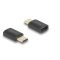 Delock USB Adapter 40 Gbps USB Type-C  PD 3.1 240 W csatlakozódugóval - csatlakozóhüvellyel, portkímélővel 8K 60 Hz (60237)