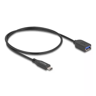   Delock USB 10 Gbps koax kábel USB Type-C  apa   A-típusú anya 50 cm hosszú (60568)