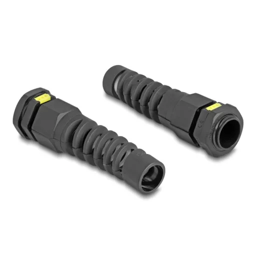 Delock M16 kábel tömlőszelence IP68 ventillációval és feszültségmentesítéssel, valamint IP67 por és vízhatlan fekete 2 db. (60625)
