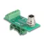 Delock M12 transzfer modul adapter 8 tűs A-kódú anya - 9 tűs sorkapocs DIN sínhez (60659)