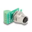 Delock M12 transzfer modul adapter 4 tűs A-kódú anya - 5 tűs sorkapocs installáláshoz (60662)
