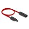 Delock DL4 napelemes lapos kábel apa - anya 60 cm piros (60674)