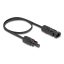 Delock DL4 napelemes lapos kábel apa - anya 60 cm fekete (60675)