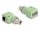 Delock M12 X-kódolt adapter 8 tűs apa - RJ45 anya Cat.5e beszerelő mélyedéssel, 90 -ban hajlított, zöld színű