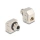 Delock M12 adapter X-kódú 8 tűs anya - RJ45 anya Cat.6A STP fém (60685)