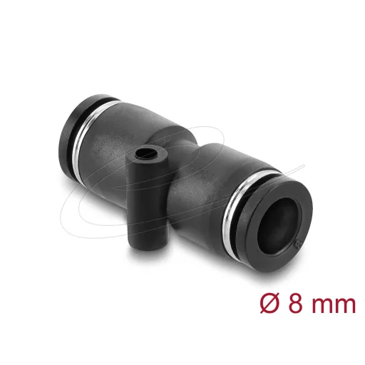 Delock Pneumatikus csatlakozó 8 mm, rögzítőfurattal, egyenes kialakítás (60743)