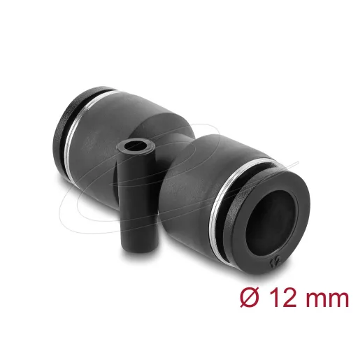 Delock Pneumatikus csatlakozó 12 mm, rögzítőfurattal, egyenes kialakítás (60745)