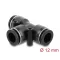 Delock Pneumatikus csatlakozó 12 mm, két rögzítőfurattal, T-alakú (60751)
