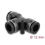 Delock Pneumatikus csatlakozó 12 mm, két rögzítőfurattal, T-alakú (60751)