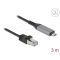Delock USB LAN kábel USB Type-C    RJ45 Gigabites Ethernet, 3 m (60761)