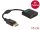 Delock Adapter DisplayPort 1.2-dugós csatlakozó -DVI-csatlakozóhüvely 4K passzív fekete (61023)