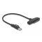 Delock USB - SATA 6 Gb/s átalakító USB Type-C  vagy A-típusú USB konnektorral (61042)