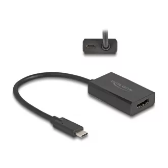   Delock Adapter HDMI anya - USB Type-C  apa (DP Alt Mode) 4K, PD 100 W-tal (61058)